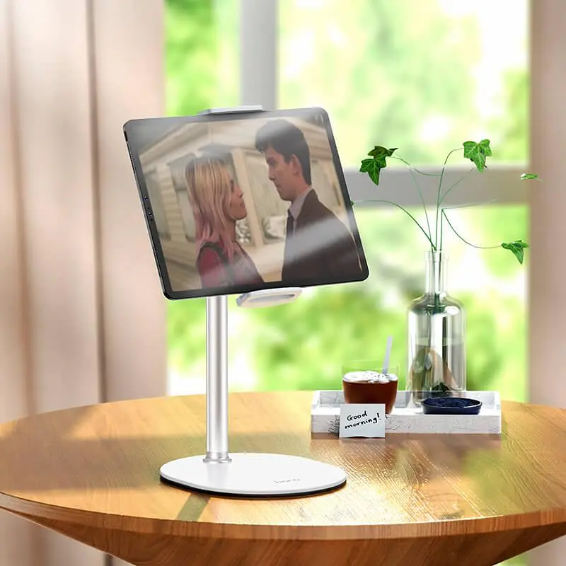Тримач настільний Hoco Streamline series tablet desktop stand PH31 Plus 4.7-12.9 білий - фото 3