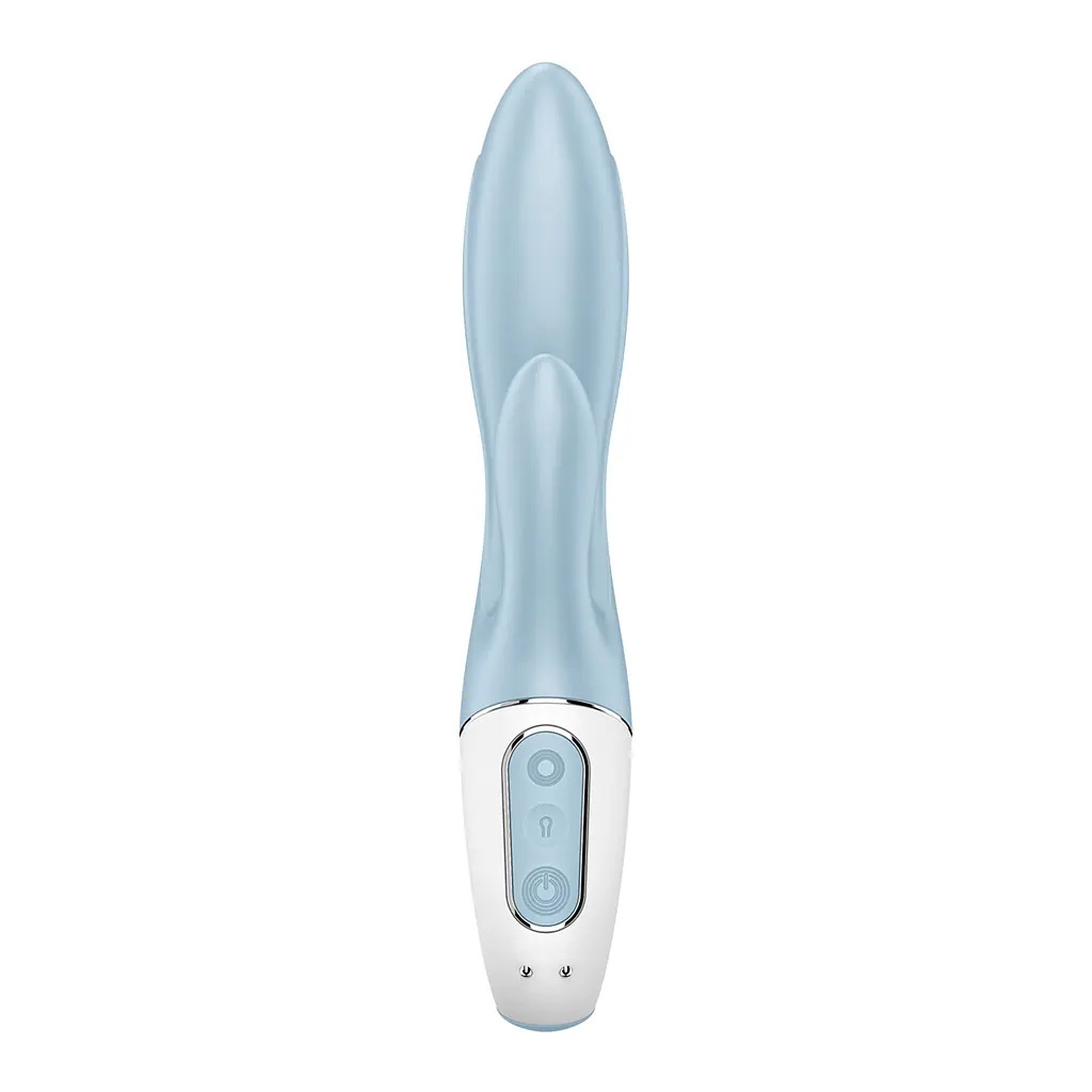 Вибратор-кролик Satisfyer Air Pump Bunny 1 20 см голубой - фото 5