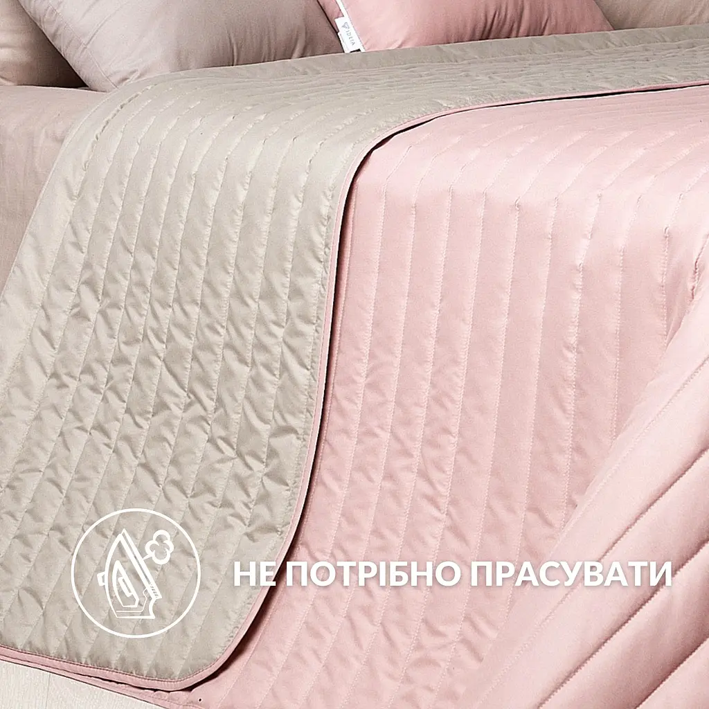 Покрывало на кровать Ideia с декортивными подушками пудрово серое 220х240 см (8000035831_пудра/серый) - фото 11