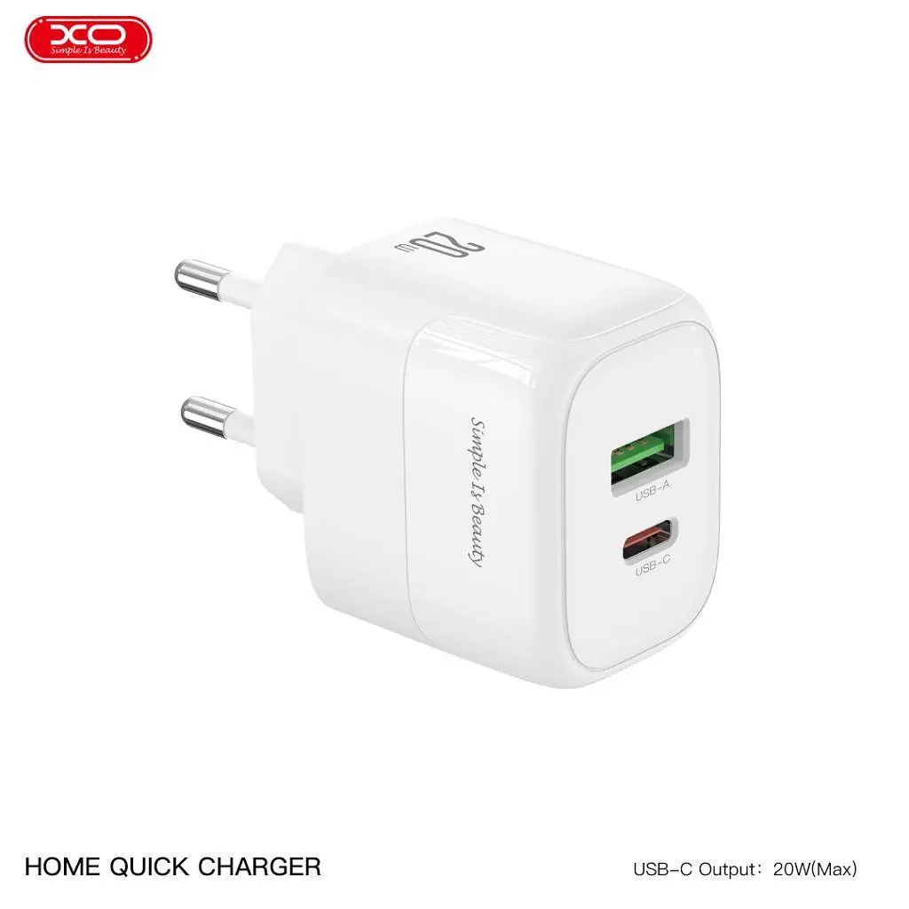 Зарядний пристрій XO 1xUSB QC 3.0 + 1xUSB-C PD 20 Вт (XO-QC37) - фото 9
