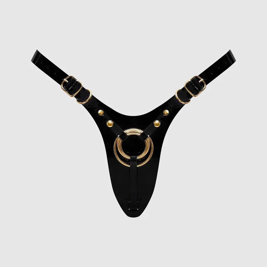 Трусики для страпона Strap-On-Me Leatherette Harness Fabulous, One Size - фото 2