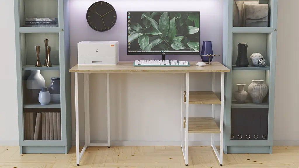Комп'ютерний стіл Ferrum-decor Кевін 75x140x60 білий ДСП Дуб Сонома 16мм (FRD-101260) - фото 6