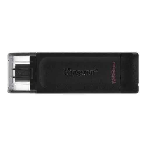 Флеш накопичувач USB 128Gb Kingston DataTraveler 70, Black, Type-C 3.2 Gen 1 (DT70/128GB) - фото 2