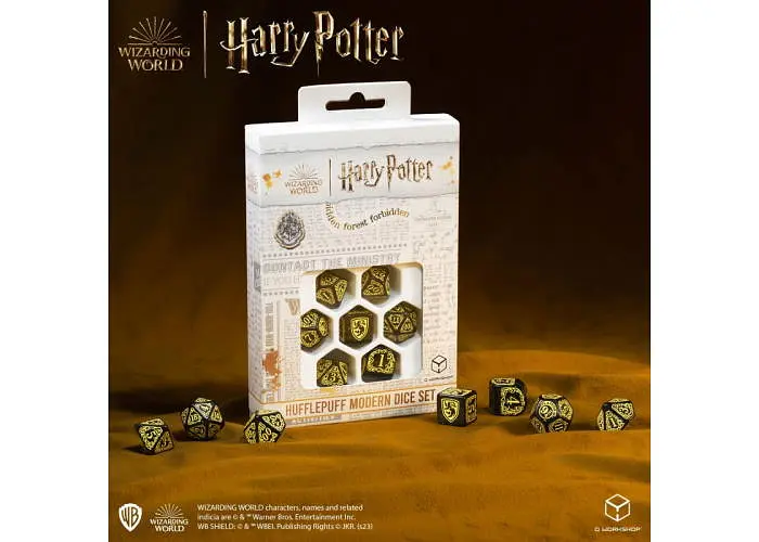 Набор кубиков Harry Potter. Hufflepuff Modern Dice Set - Black , 7 шт. (190142/2023/4/A) - фото 6