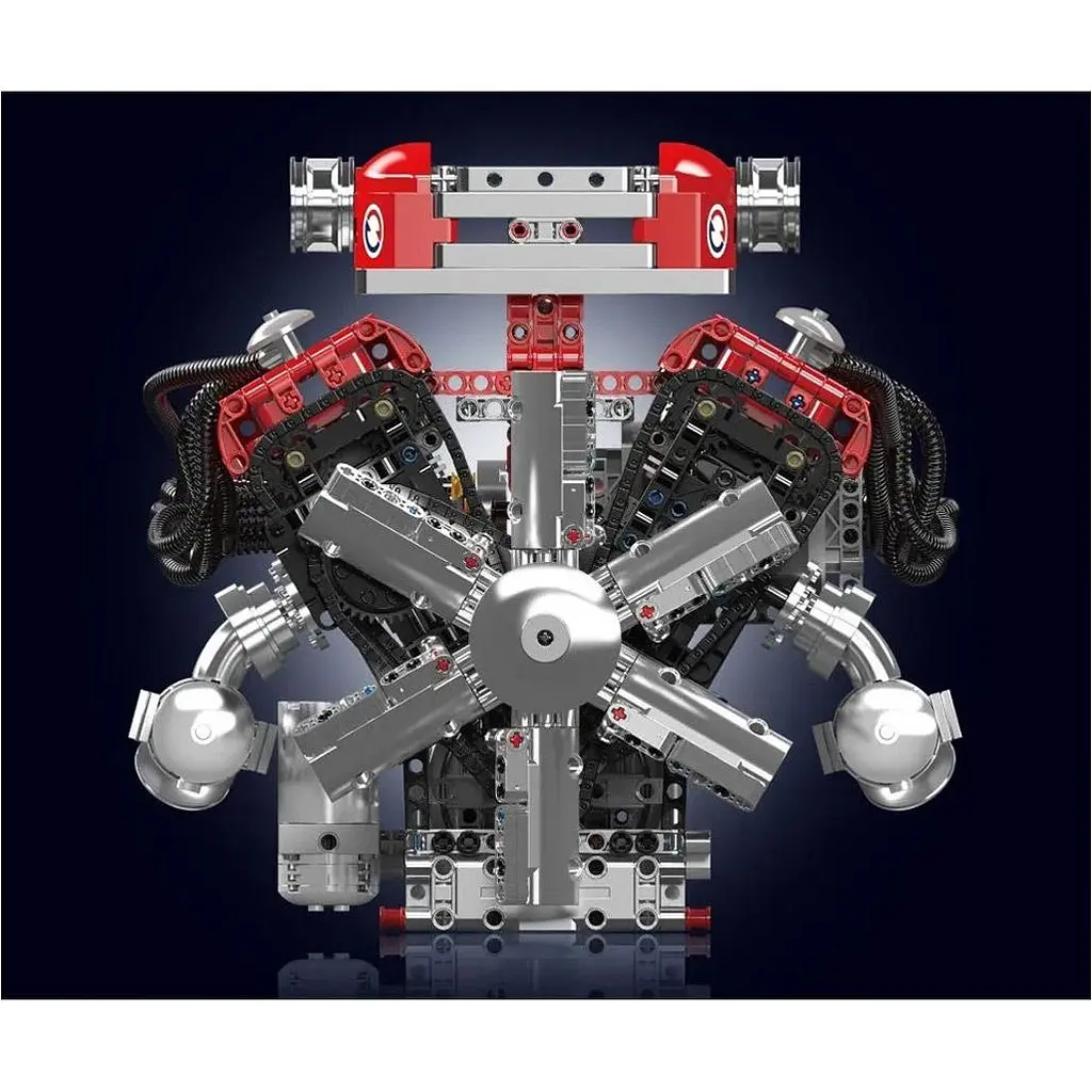 Конструктор Mould King Mking Двигатель и коробка передач Italian Supercar V12 (10169) [161052] - фото 7