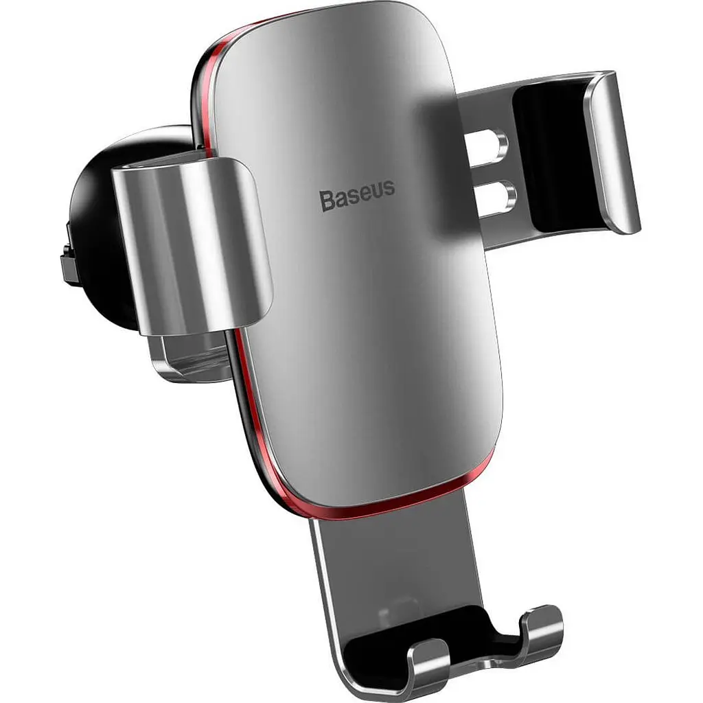 Автотримач Baseus Metal Age 2 Gravity Car Mount Air Outlet Version Silver (SUJS000012) [104434] - фото 3