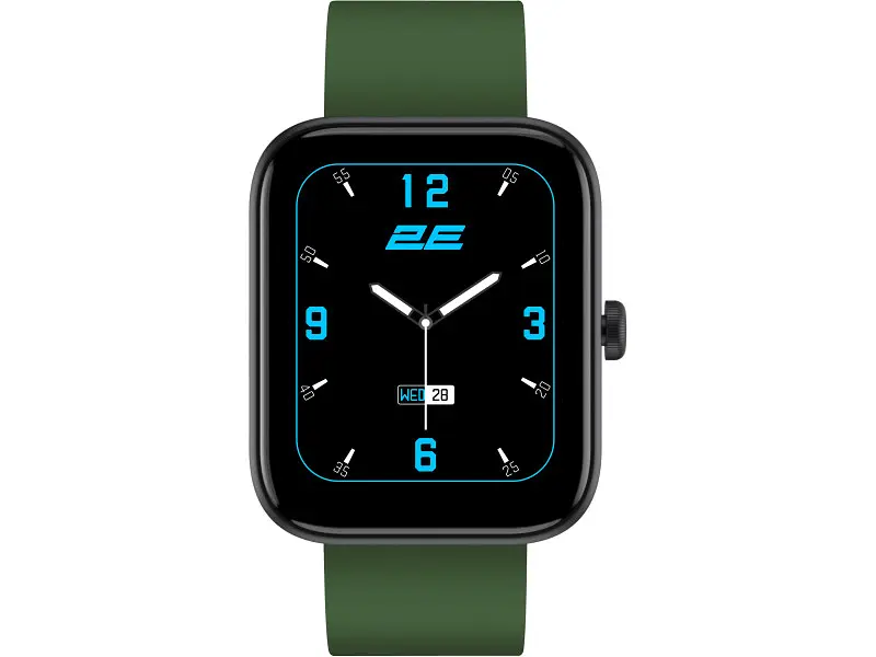 Смарт-годинник 2E Alpha SQ Music Edition 46mm Black-Green + сірий ремінець (CWW40BKGN-WS) - фото 10