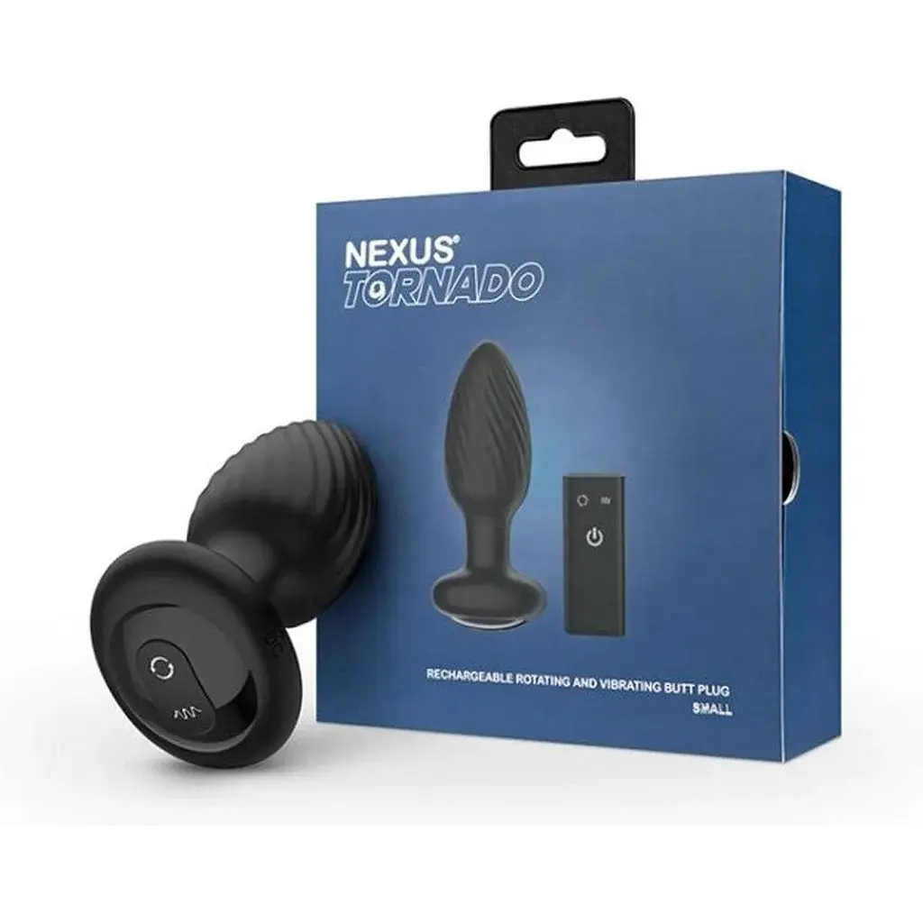 Анальная пробка Nexus Tornado Remote Control Rotating Butt Plug Black - фото 6