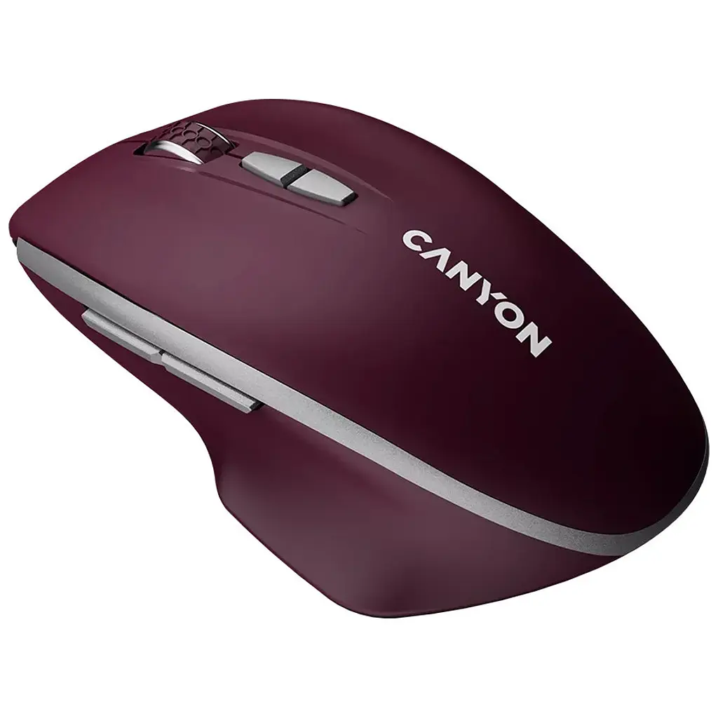 Мишка Canyon MW-21 Wireless Blue LED Burgundy (CNS-CMSW21BR) - фото 2