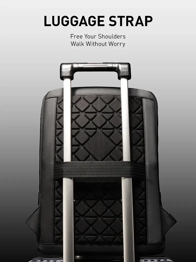 Рюкзак для ноутбука 15.6" Mark Ryden MR7003 надлегкий з вентильованою спинкою (Чорний) - фото 8