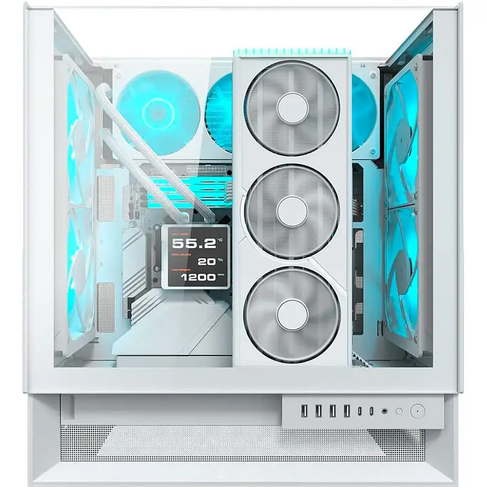 Корпус Cougar OmnyX RGB белого цвета (OMNY X RGB White) - фото 9