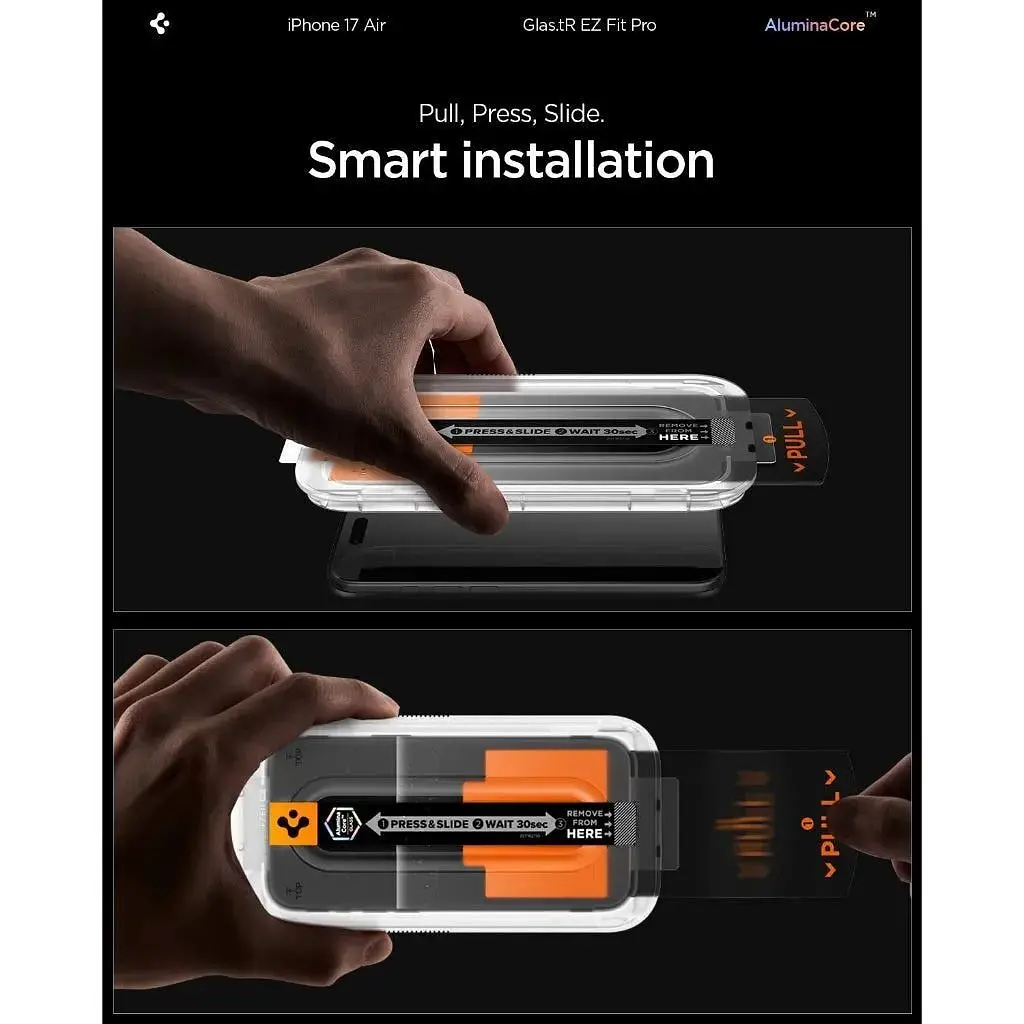 Скло захисне Spigen Glas.tR EZ Fit Pro HD iPhone 17 Air (AGL09870) - фото 7