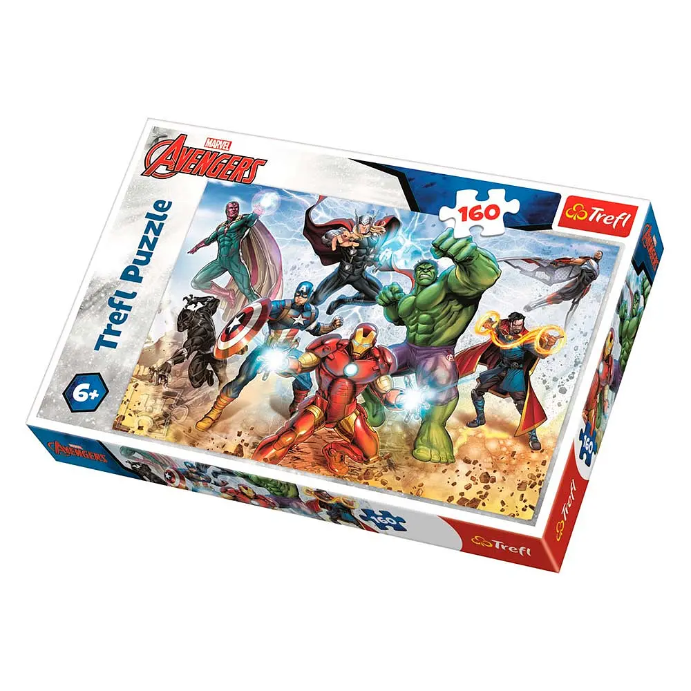 Пазлы "Готовы спасать мир. Марвел: Мстители" 160элементов 15368 Trefl, в коробке (5900511153682) - фото 3