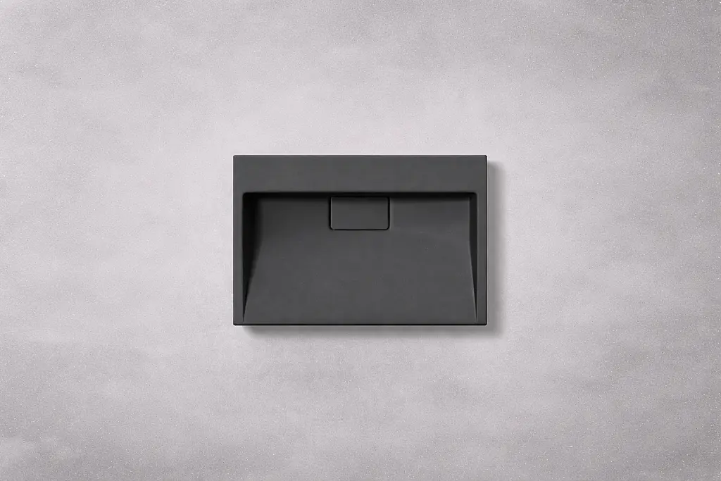 Умивальник VBI Este підвісний без отвору під змішувач 50x38 см black VBI-019904