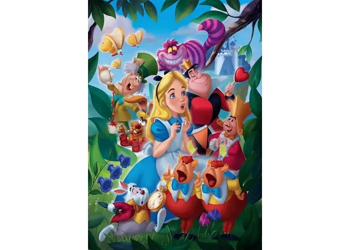 Пазл Clementoni Аліса в країні Чудес та її друзі, Дісней (Disney Alice in Wonderland Puzzle - 1000 pcs.), 1000 ел. (39952) - фото 2