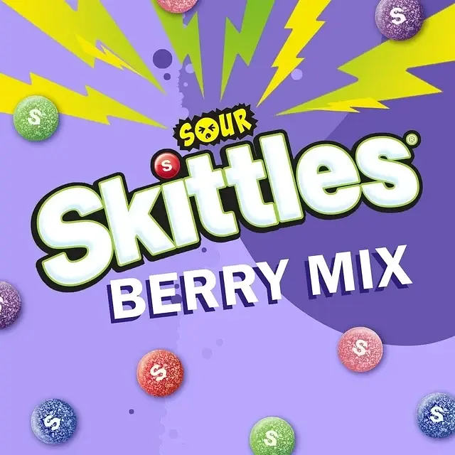 Драже Skittles Sour Berry Limited Edition Chewy Candy 93.6г - фото 5
