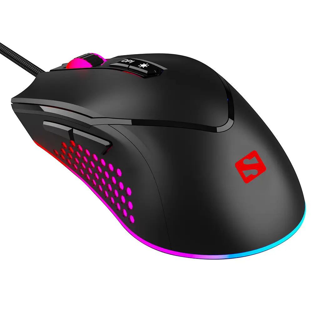 Мишка Sandberg Azazinator Mouse 6400 RGB, ігрова, 6400dpi., 7кн. - фото 2