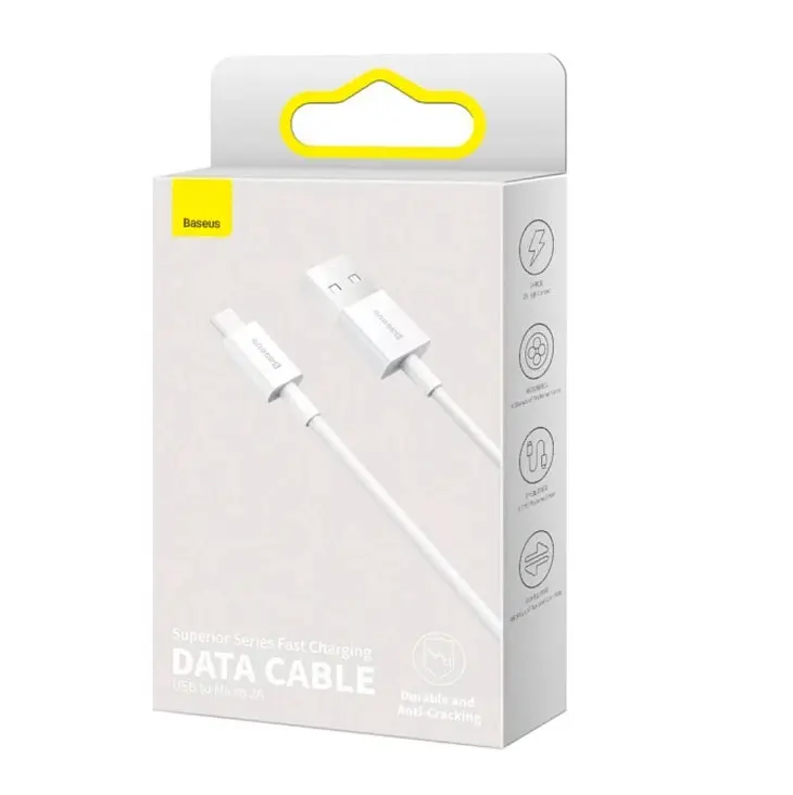 Кабель Baseus Display 2 Fast Charging Data Cable USB-A to iP 2.4A 2 м Черный - фото 2