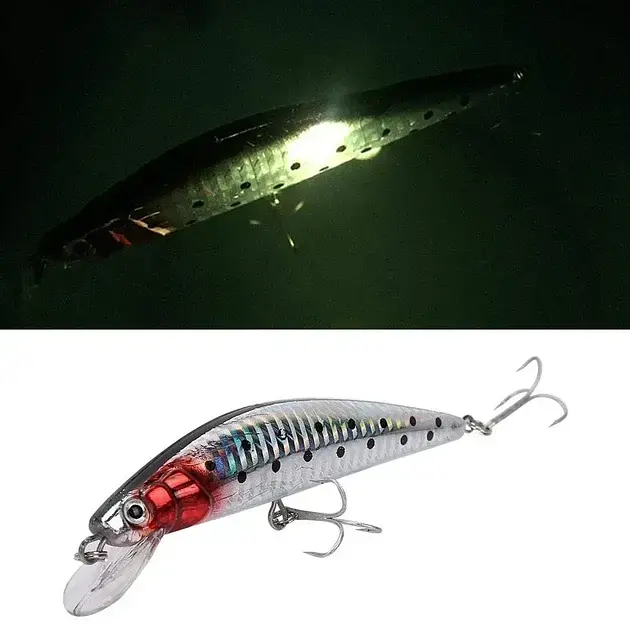 Приманка для лову хижих риб з підсвіткою та USB-зарядкою, Електронна Twitching Lure - фото 7