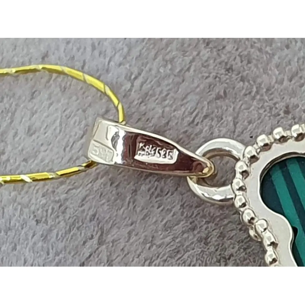 Золота підвіска Платон Конюшина з малахітом. 2П125/71Б - фото 4