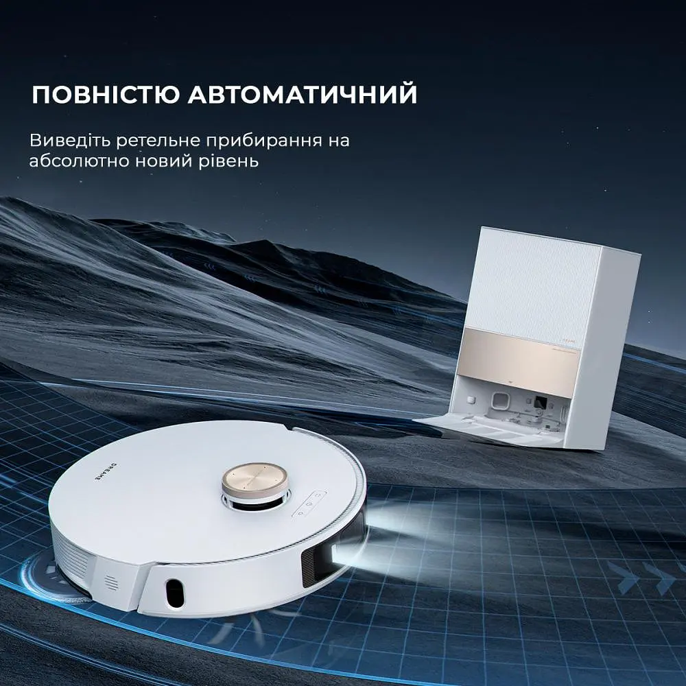 Робот-пилосос з вологим прибиранням Dreame Bot L20 Ultra Complete White - фото 3