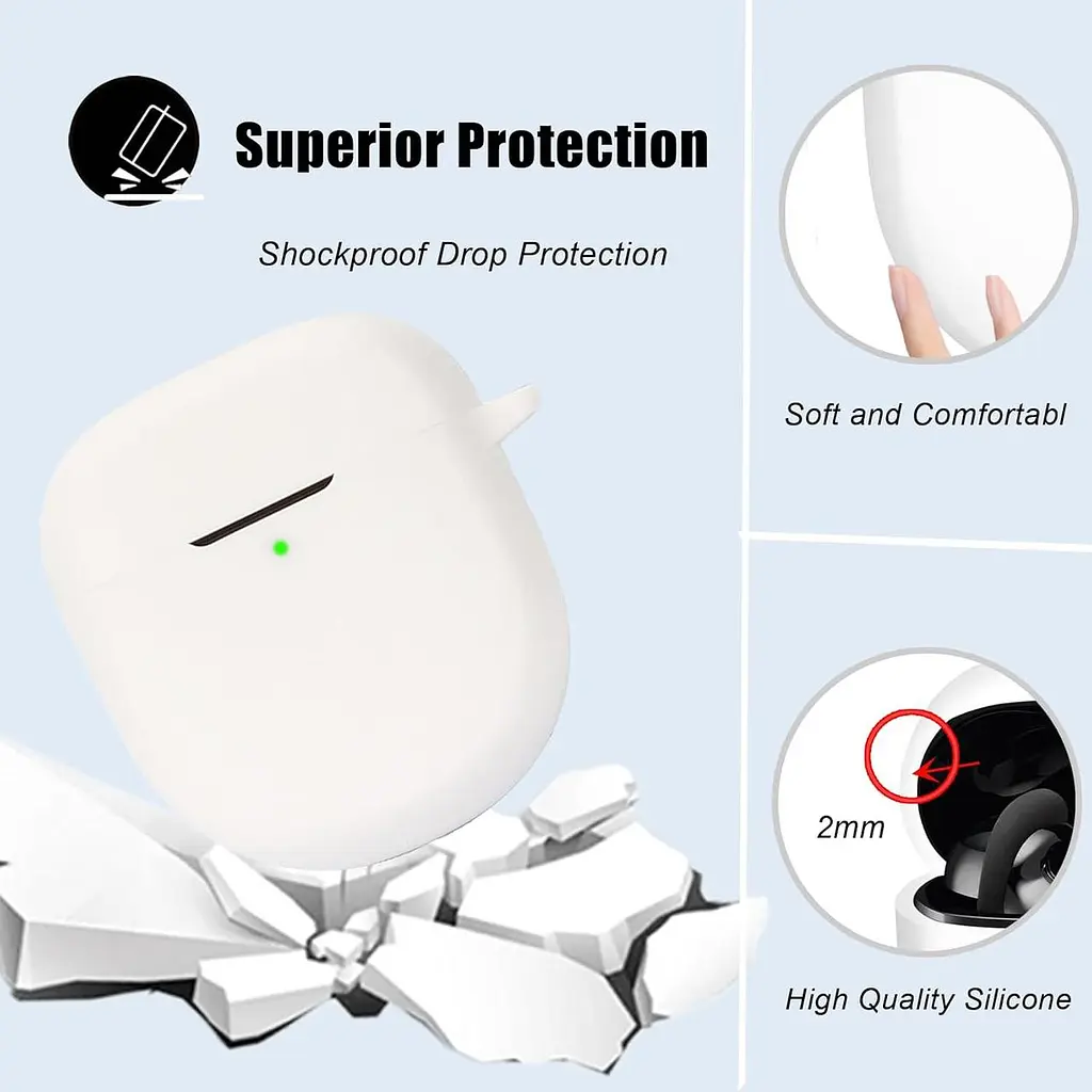 Кейс для навушників із бездротовою зарядкою Bose Wireless Charging Earbud Case для QuietComfort Earbuds II (білий) - фото 5