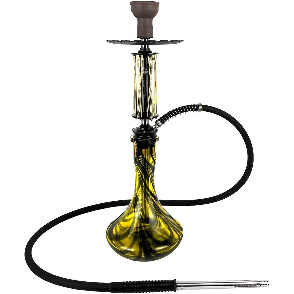 Кальян Trumpet Hookah Rider W-40 Gold-Black (колба Craft DC Yellow) - фото 2