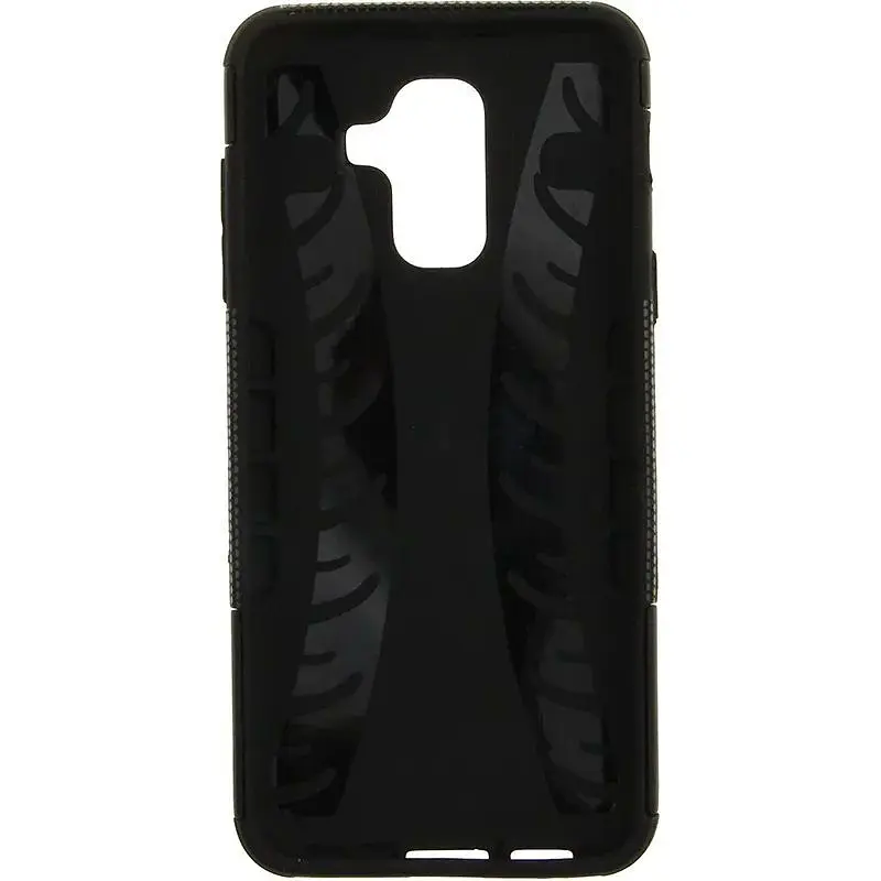 Чехол-накладка Toto Dazzle Kickstand 2 in 1 Case Samsung Galaxy A6+ 2018 Black - фото 3