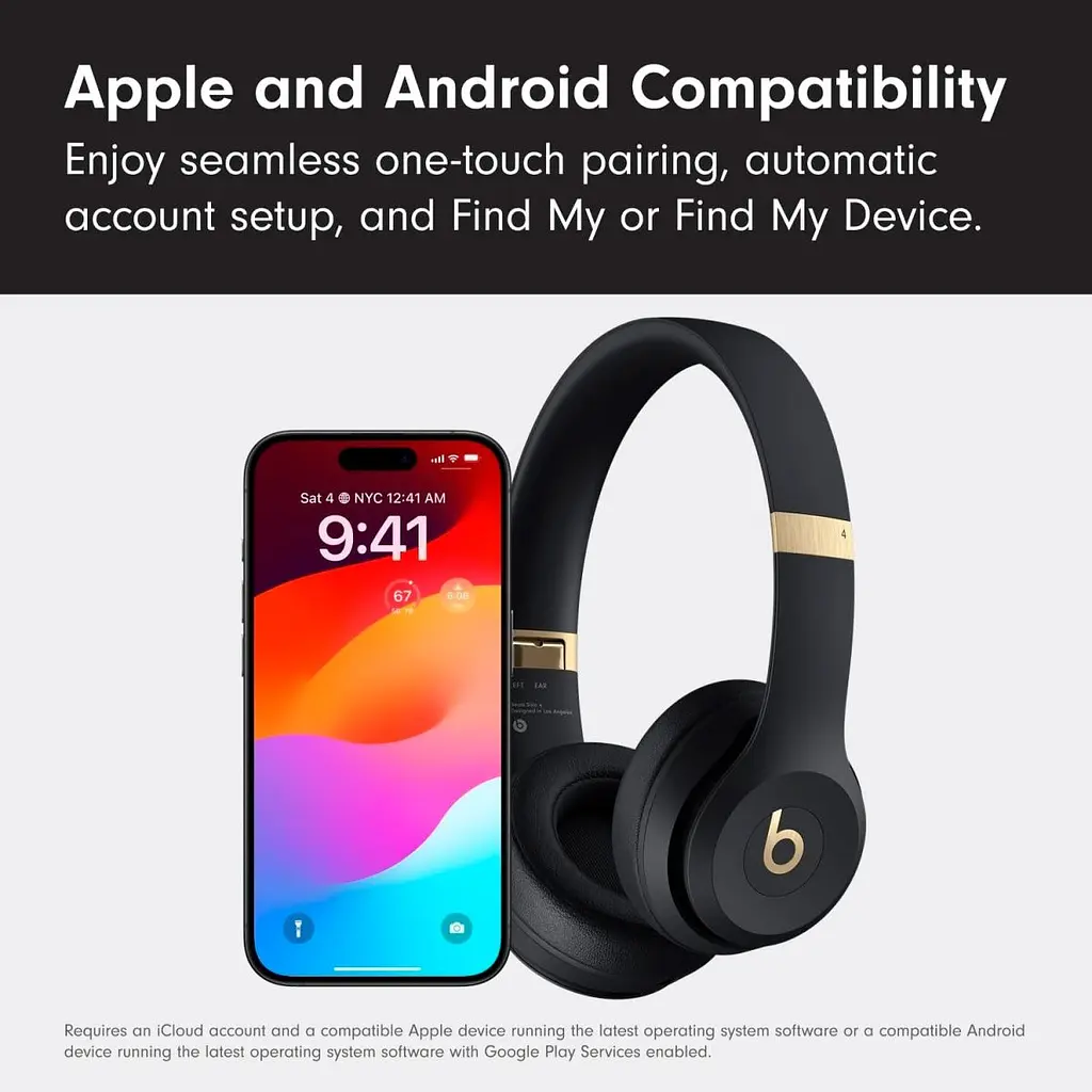 Навушники Beats by Dr. Dre Solo 4 Black/Gold [MC2L4] [130546] - фото 5