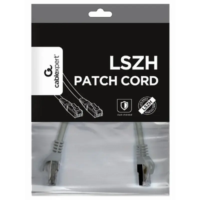 Патч-корд 15м S/FTP Cat 6A CU LSZH grey Cablexpert (PP6A-LSZHCU-15M) - фото 4