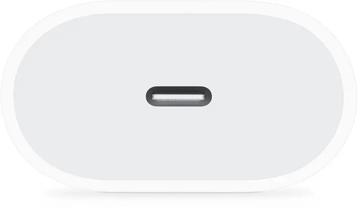 Зарядный адаптер блока питания Apple 20 W USB-C (MUVV3ZM/A) белый - фото 3