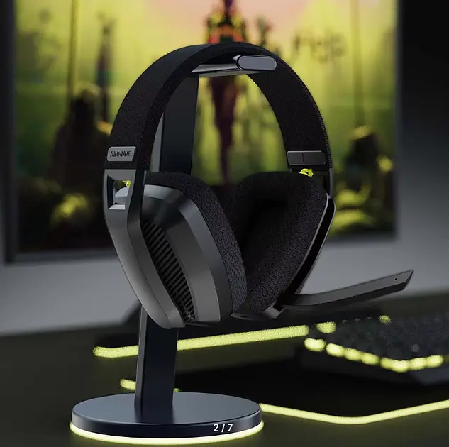 Игровые беспроводные наушники BINNUNE BW06 / Три режима подключения / Black - фото 3