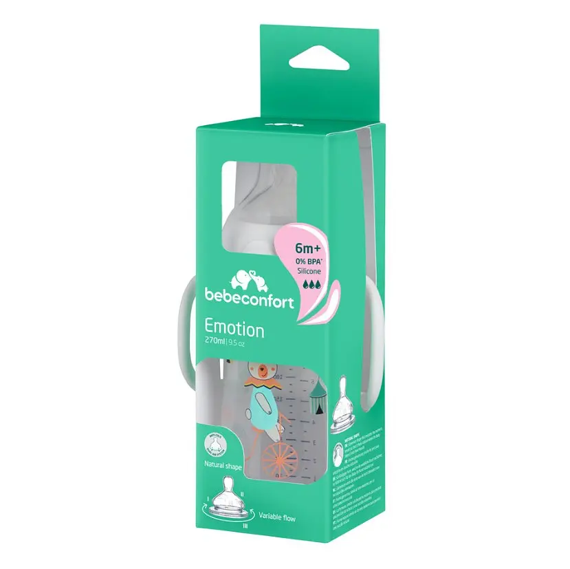 Пляшечка для годування Bebe Confort Emotion PP Bottle, 270 мл, біла (3102201990) - фото 3