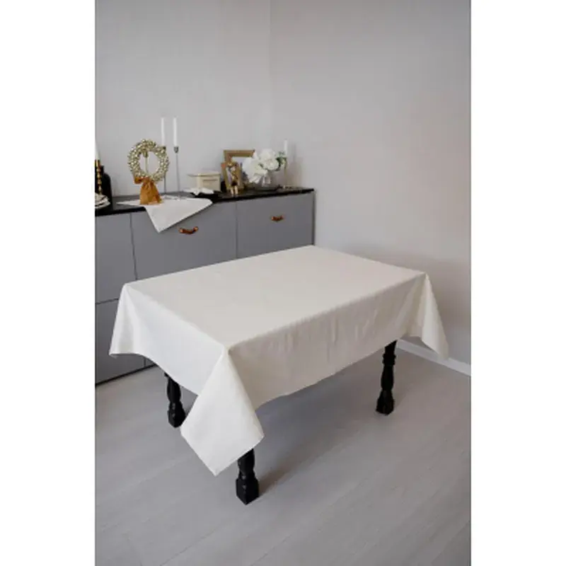 Скатертина Прованс святкова Перлина White 132х120 см (037592) - фото 6