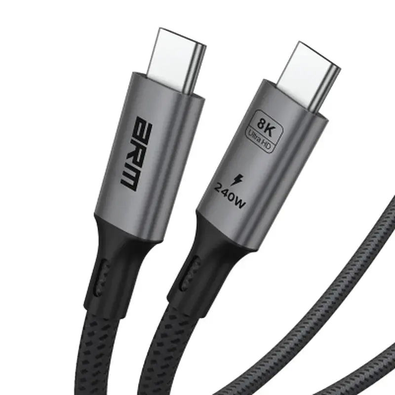 Дата кабель USB-C to USB-C 1.0m USB4 40Gbps 240W 8K60Hz black Armorstandart (ARM81921) - фото 4