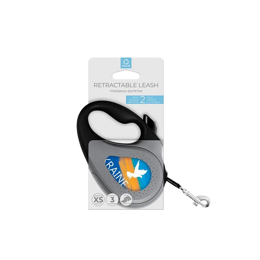 Повідець-рулетка для собак Waudog R-leash малюнок Прапор XS до 12 кг 3 м - фото 2
