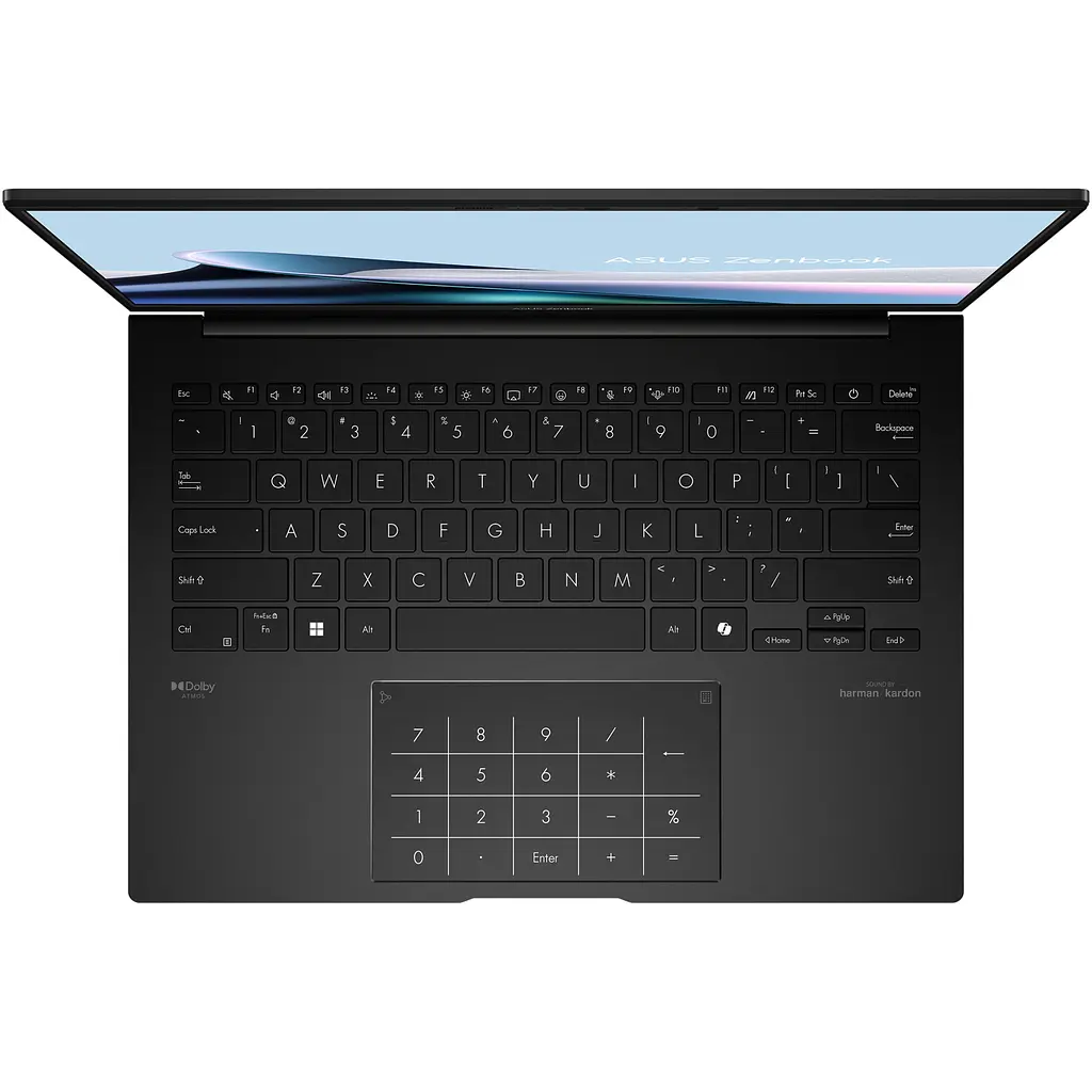 Ноутбук ASUS Zenbook 14 UM3406KA AMD Ryzen AI 7 350 до 5, 0 ГГц, 14'', 3K, OLED, 120 Гц, 32 ГБ LPDDR5X, 1 ТБ SSD, AMD Radeon, Windows 11 Pro, колір Jade Black - фото 3