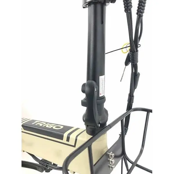 Електровелосипед Trigo фетбайк 20 дюймів 1200W 48V 24Ah бежевий - фото 6