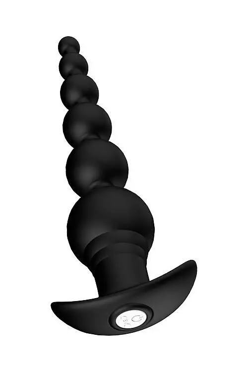 Анальна пробка Dreamtoys Graduating Beads 20.7 см чорний - фото 3