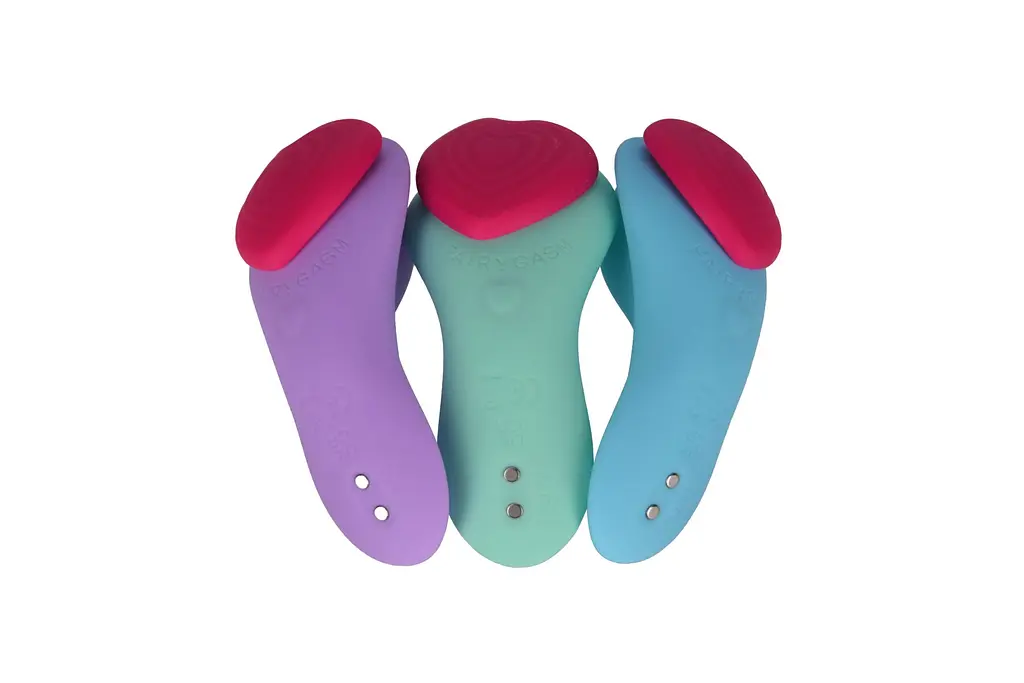 Вібратор FairyGasm HeartGem 10 см блакитний - фото 10