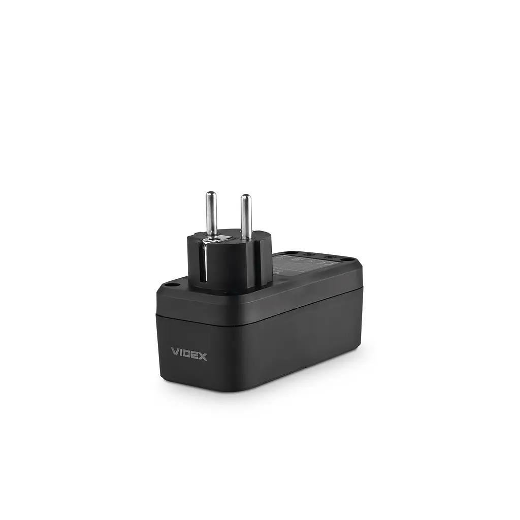 Мережевий адаптер VIDEX ONCORD з/з 1п 2.4A 2USB+USB-C Black VIDEX (27698-000) - фото 6
