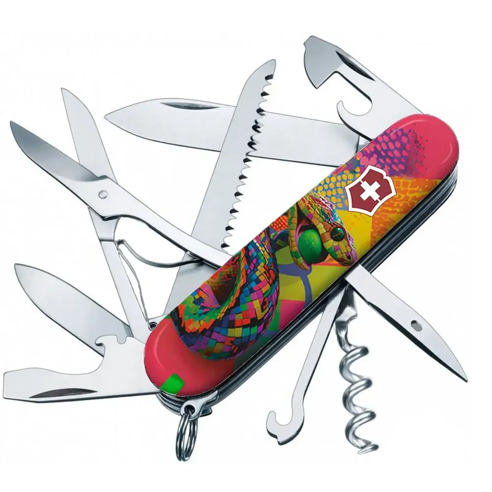 Ніж Victorinox Swiss Army Huntsman Zodiac. Змія-тенісист