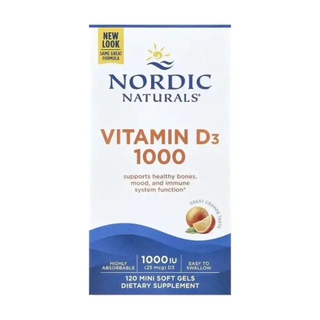 Витаминно-минеральный комплекс Nordic Naturals Витамин D3, 25 мкг (1000 МЕ), вкус апельсина, Vitamin D3, 120 мини к (NOR-01600) - фото 7