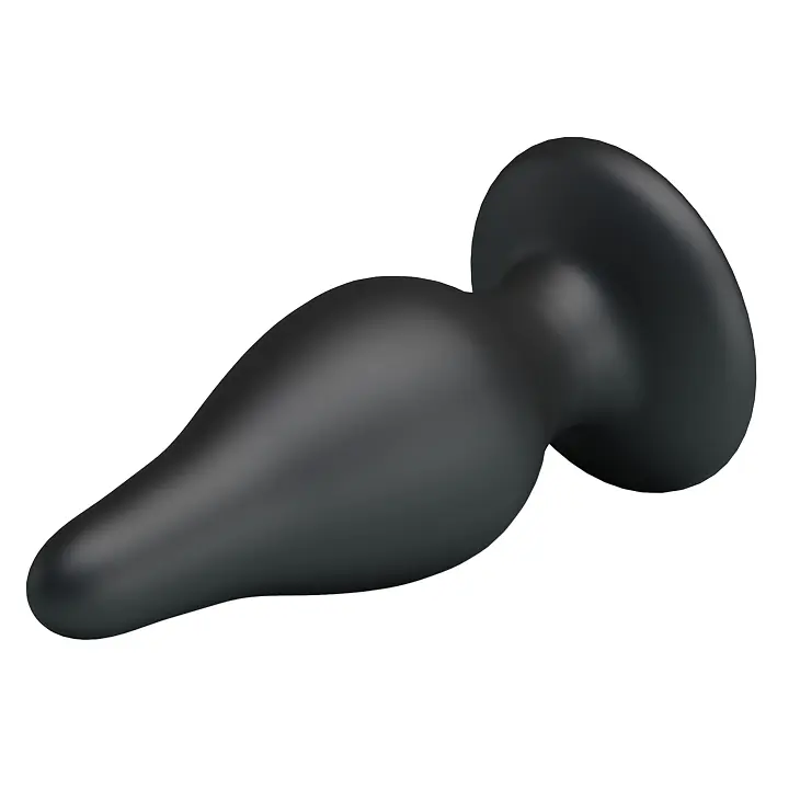 Анальная пробка - Pretty Love Sturdy Silicone Anal Plug Black - фото 3