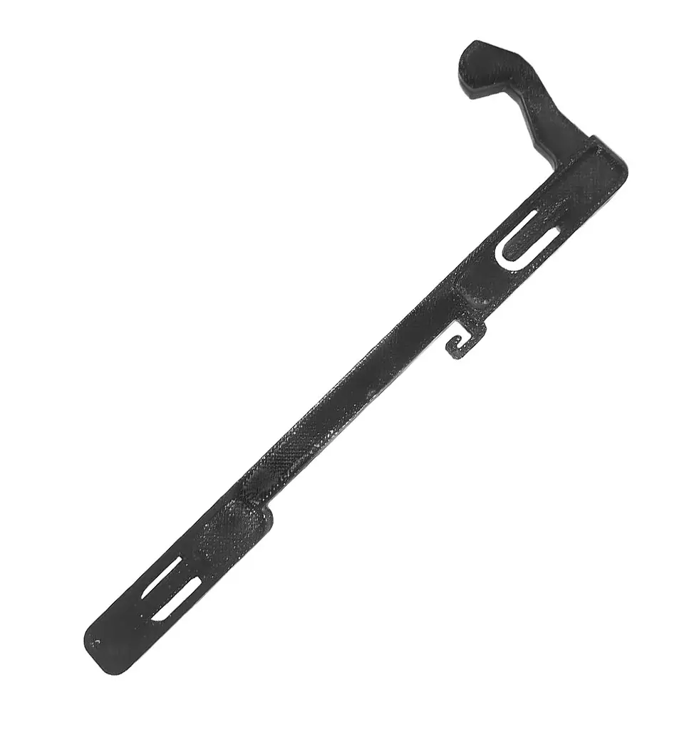 Гачок дверей мікрохвильової печі Bosch HLK 4555/01 FD8206000636 (4026W1A024 СА25091204) (правий) - фото 3