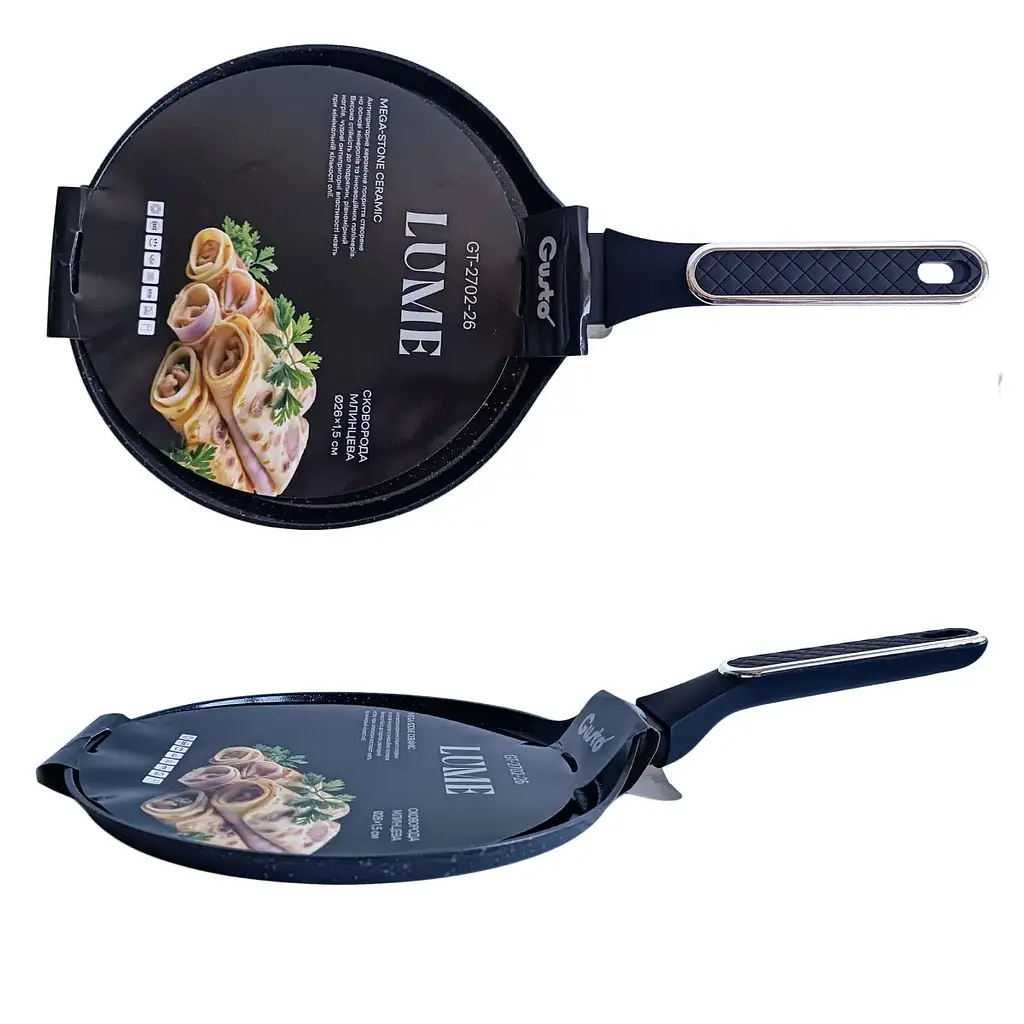 Сковорода млинцева Gusto Lume GT-2702-26, 26 х 1.5 см (155464) - фото 2