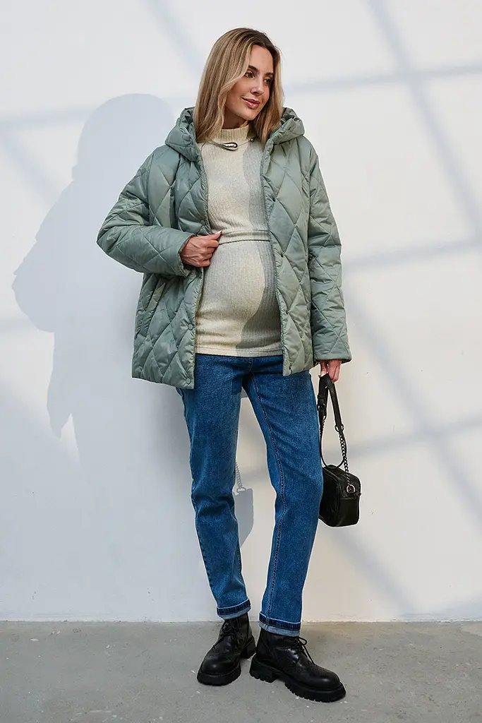 Джинси для вагітних Mom Fit для майбутніх мам зі спеціальним поясом S (44) Leyton Юла Мама синій - фото 9