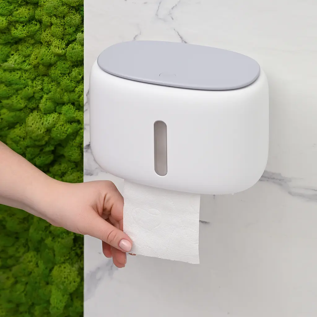 Набір аксесуарів для ванної кімнати МВМ My Home MVM-31 білий з сірим (MVM-MH-31 WHITE/GRAY) - фото 7