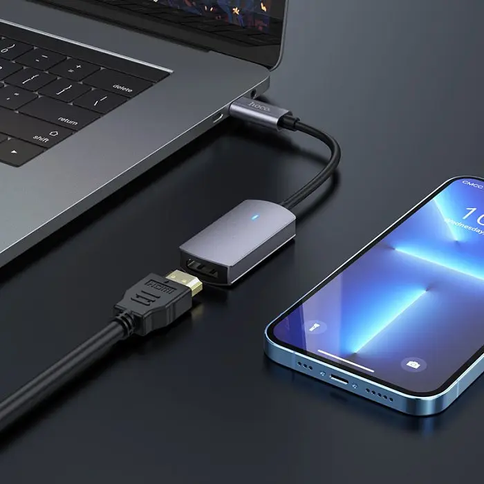 Конвертер HOCO UA20 Presage Type-C на HDMI/Адаптер-перехідник - фото 2