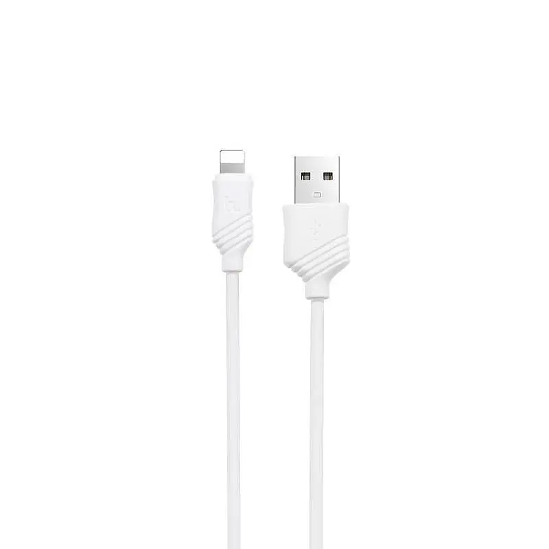 Сетевое зарядное устройство 1USB Hoco C11 1A White + USB Cable iPhone 6 - фото 2
